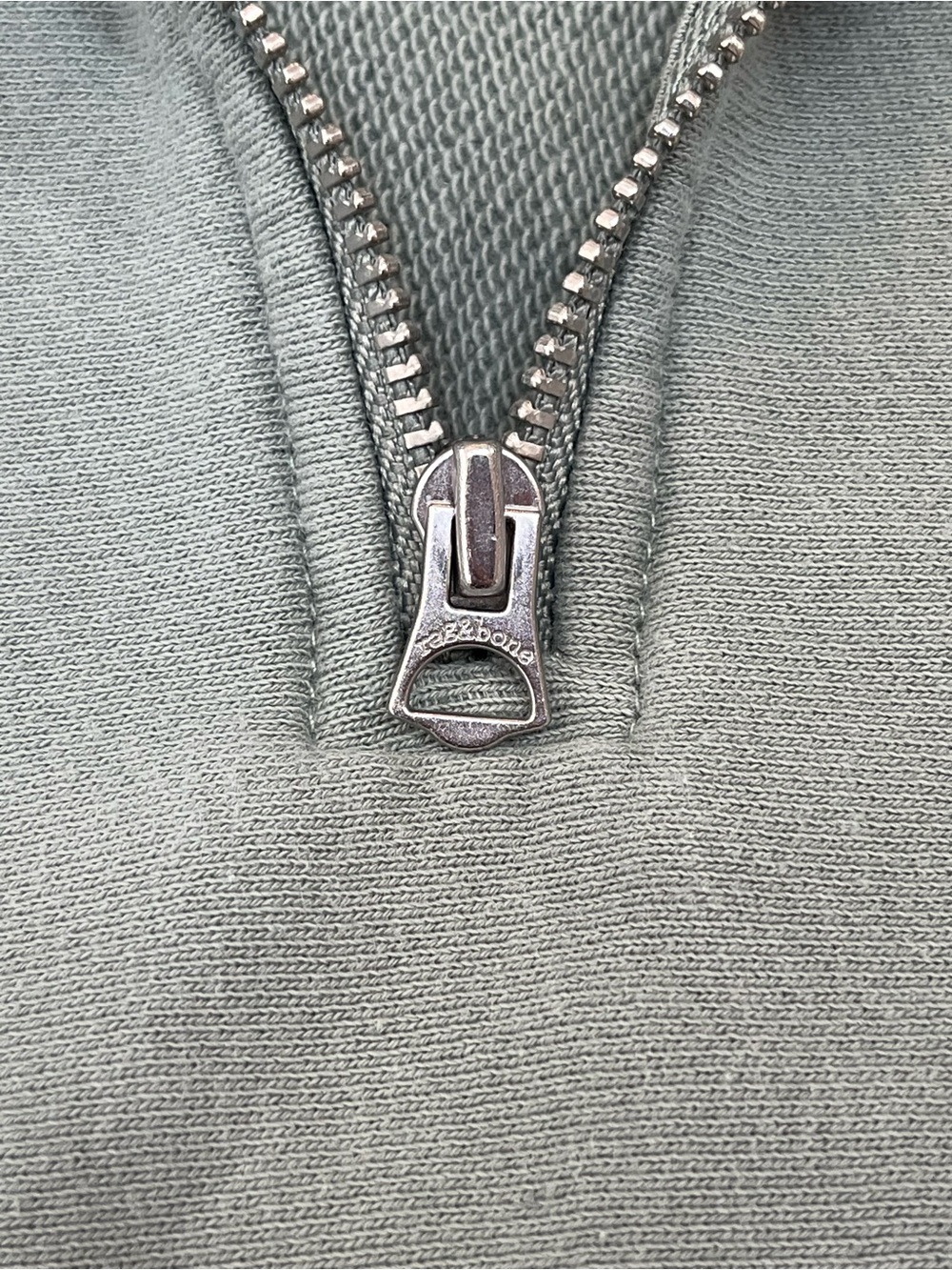 rag & bone light olive Green Half-Zip Pullover sweatshirt L - Picture 6 of 8